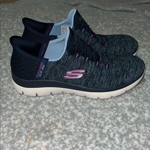 Skechers Women's Navy and Pink Athletic Sneakers size 7